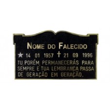 Placa sem Foto Dupla e Mensagem